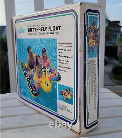Vintage Inflatable Raft 1997 Intex Wet Set Ride-on Butterfly Pool Float NOS RARE
