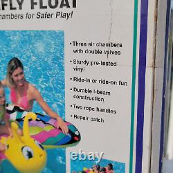 Vintage Inflatable Raft 1997 Intex Wet Set Ride-on Butterfly Pool Float NOS RARE