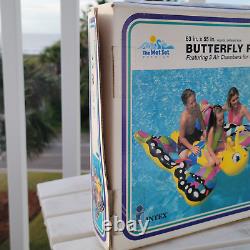 Vintage Inflatable Raft 1997 Intex Wet Set Ride-on Butterfly Pool Float NOS RARE