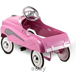 Vintage-Inspired Pink Lady Pedal Car-InStep ToddlerPush & RideOn Toy-Durable FUN