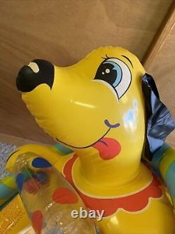 Vintage Intex 2001 inflatable Seal / Sea Lion Yellow Gold Wet Set Infant Toddler