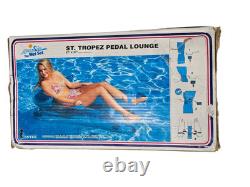 Vintage Intex The Wet Set 1993 Inflatable Pool Float St. Tropez Pedal Lounge