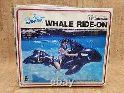 Vintage Intex The Wet Set 84 Inflatable Whale Ride On 1985 NOS Sealed