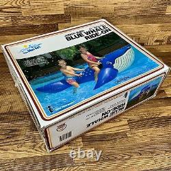 Vintage Intex The Wet Set 95 Inflatable Blue Whale 1987 Ride-on NOS