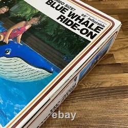 Vintage Intex The Wet Set 95 Inflatable Blue Whale 1987 Ride-on NOS