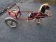 Vintage Italian Childs Pedal Horse & Buggy Sulky Tricycle