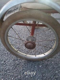 Vintage Italian Childs Pedal Horse & Buggy Sulky Tricycle