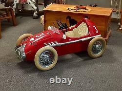 Vintage Italian Pines Gran Prix Racer Pedal Car In Mint Original Condition