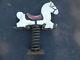 Vintage JE Burke Horse Playground Spring Ride Cast Aluminum Local Pick Up ONLY