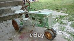 Vintage JOHN DEERE ERTL pedal tractor RARE 1950s