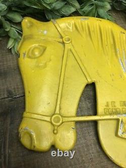 Vintage J. E. Burke Cast Aluminum Horse Swing Glider