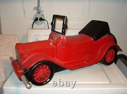 Vintage J. E. Burke Playground Spring Ford Jalopy Model T Toy Car Rider