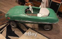 Vintage Jaguar E-Type Plastic Pedal Car Sports Car Steel Wheels Royal Wedding