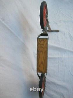 Vintage Janesville Metal & Wood Youngster Kick Scooter USA Classic & Sturdy