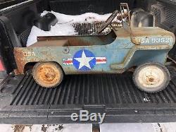 Vintage Jeep Pedal Car Usaf Military Jeep Restoration Project