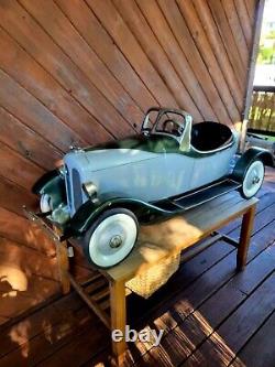 Vintage Jerry Anderson Auburn Speedster Boattail Pedal Car