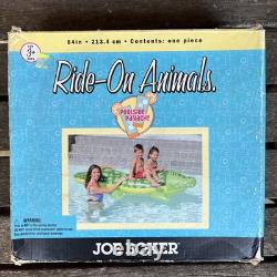 Vintage Joe Boxer Swimming Pool Inflatable Ride On Alligator from 2004 NEW