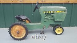 Vintage John Deere ERTL Model No. 520 Pedal Toy Tractor Original Cast Aluminum