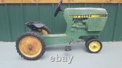 Vintage John Deere ERTL Model No. 520 Pedal Toy Tractor Original Cast Aluminum