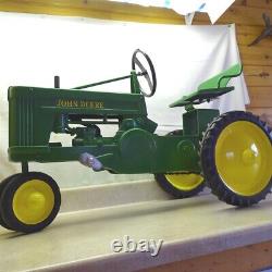 Vintage John Deere Eska 60 Pedal Tractor, Small Frame, 1950's, Restored