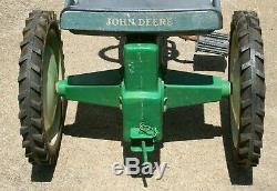 Vintage John Deere Pedal Tractor Works Fine Great Condition