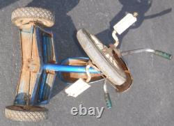 Vintage Junior Tricycle Troxel Banana Seat Original Blue Frame