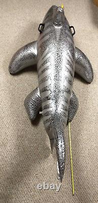 Vintage KMart Clearwater Silver Tiger Shark Ride-On 82 Tested Clean