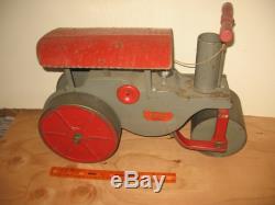 Vintage Keystone Ride On Steel Steam Roller Toy, In Original Condition