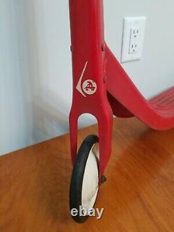 Vintage Kick Red Scooter Antique Kids Toy. Works and looks great