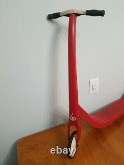 Vintage Kick Red Scooter Antique Kids Toy. Works and looks great