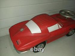 Vintage Kiddie Ride On Corvette Sting Ray RARE Republic Tool. Horn Works