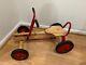 Vintage Kids Children's Wood Toy RADIO FLYER ROW-CART Red Push / Pull and Go