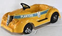 Vintage Kingsbury pedal car Roadster yellow planters peanut 30s 40s ford chevy
