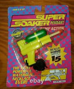 Vintage Larami Super Soaker Water Gun 50 MiB with Bonus 1990 Yellow Read