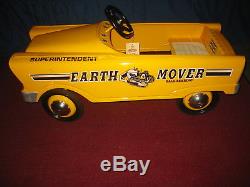 Vintage Late 50's Murray Construction Pedal Car Nm Killer Graphics Bull Dozer