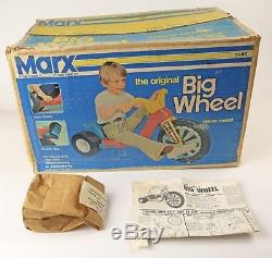 Vintage MARX 1970s ORIGINAL BIG WHEEL DELUXE! With BOX! WOW