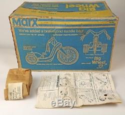 Vintage MARX 1970s ORIGINAL BIG WHEEL DELUXE! With BOX! WOW