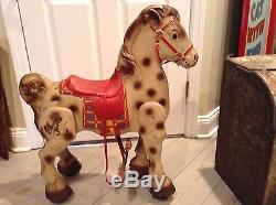 Vintage MOBO Bronco Hobby Horse Ride On. Steers! D. Sebel and Co