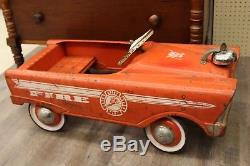 Vintage MURRAY City Fire Chief Pedal Car 1950's All Original