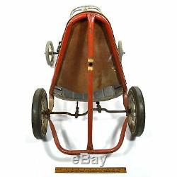 Vintage MURRAY FIRE BALL PEDAL RACE CAR c. 1960's No. 1 CUSTOM HIGH-BACK Rare