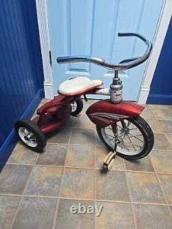 Vintage MURRAY Kid's TRICYCLE Metal Step-Up/Whitewall Tires 1950's-60's L@@K