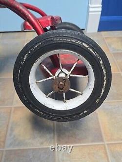 Vintage MURRAY Kid's TRICYCLE Metal Step-Up/Whitewall Tires 1950's-60's L@@K