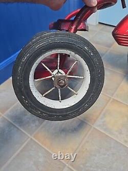 Vintage MURRAY Kid's TRICYCLE Metal Step-Up/Whitewall Tires 1950's-60's L@@K