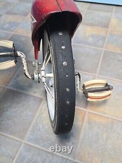 Vintage MURRAY Kid's TRICYCLE Metal Step-Up/Whitewall Tires 1950's-60's L@@K