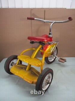 Vintage MURRAY Metal Step-Up Tricycle #5 with RARE RED LINE TIRES 1950's-1960's