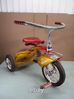 Vintage MURRAY Metal Step-Up Tricycle #5 with RARE RED LINE TIRES 1950's-1960's
