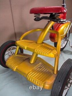 Vintage MURRAY Metal Step-Up Tricycle #5 with RARE RED LINE TIRES 1950's-1960's