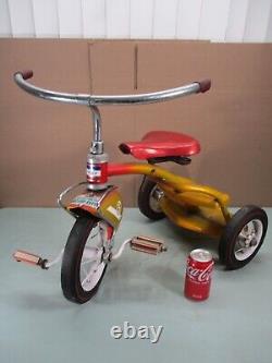 Vintage MURRAY Metal Step-Up Tricycle #5 with RARE RED LINE TIRES 1950's-1960's