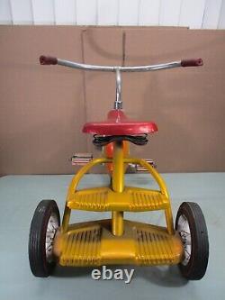 Vintage MURRAY Metal Step-Up Tricycle #5 with RARE RED LINE TIRES 1950's-1960's