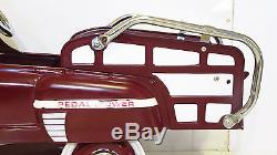 Vintage Maroon Estate Wagon Pedal Car